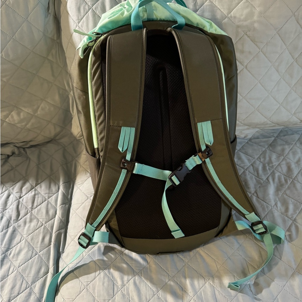 Cotopaxi Olive Green and Mint Backpack with Yellow Accent - Picture 2 of 8